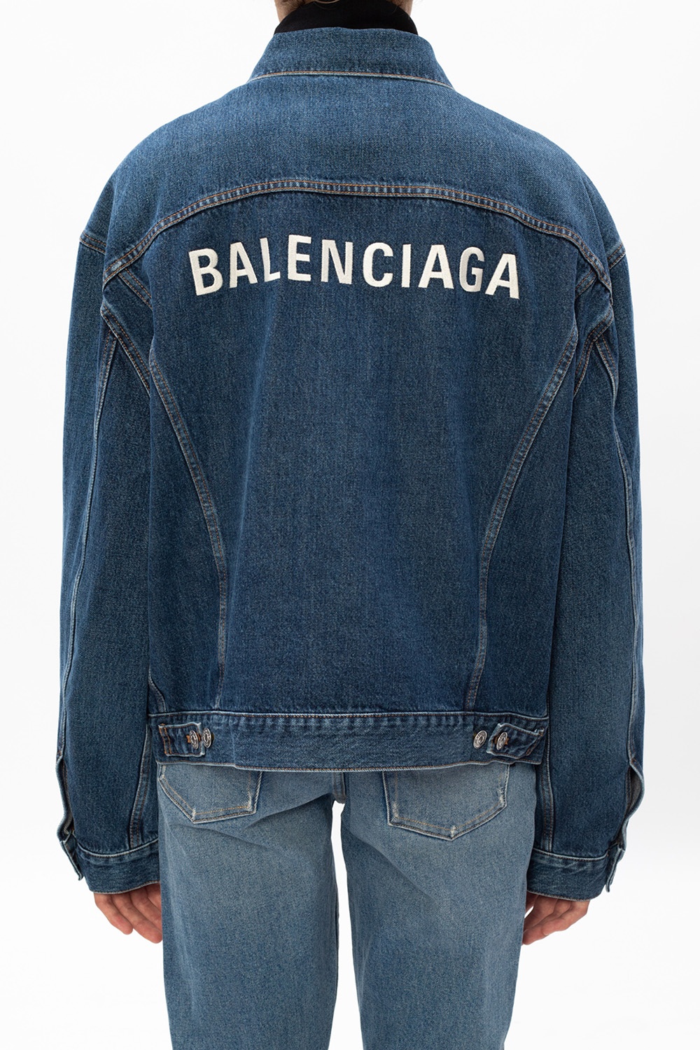 Balenciaga Denim jacket with logo